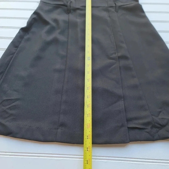 NWT $79 Banana Republic Dress Womens Black Faux Wrap Up Collared Work Petite 2P - Picture 8 of 13